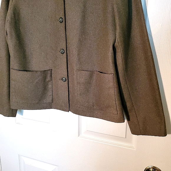 Neiman Marcus Wool Blend Blazer Coat - Picture 3 of 6